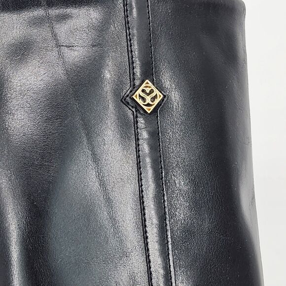 Sandro Jily Smooth Leather Black Tall Heeled Boots Size 36 EU NEW - Picture 14 of 15